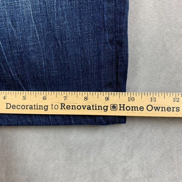 BKE Denim Buckle Mens Pants 36x25 Blue Jeans Seth Straight Leg Baggy Relaxed Fit - Picture 9 of 14